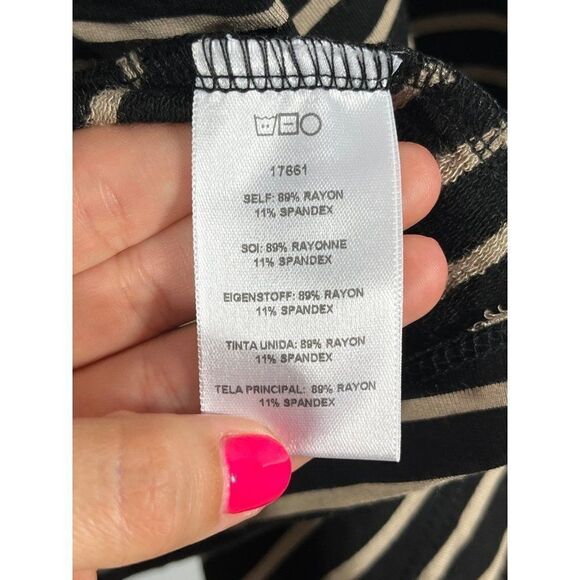 Anthropologie Dolan Shadow Band Ponte Knit Open Cropped Blazer Medium Black - Picture 8 of 9